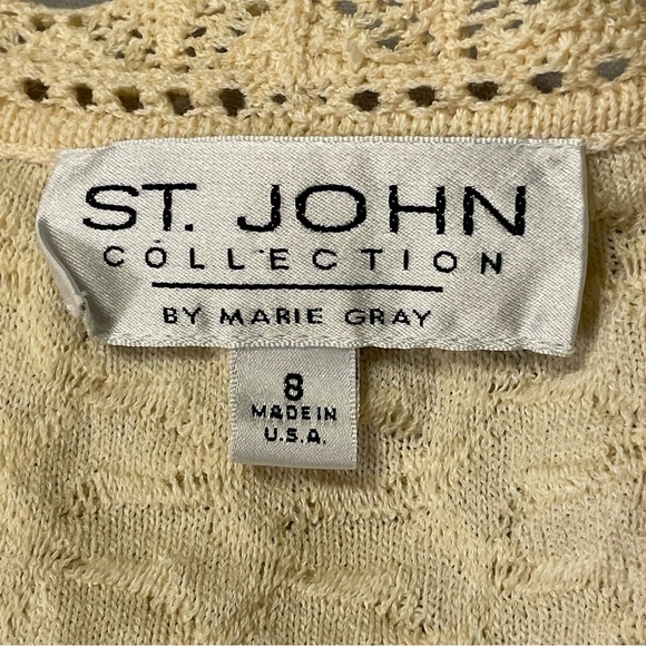 ST. JOHN COLLECTION by MARIE GRAY Vintage Tie Front Knitted Cardigan - Picture 8 of 10